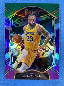 LeBron James 2020-21 Panini Select #23 Green White Purple Los Angeles Lakers - Bild 1 von 2