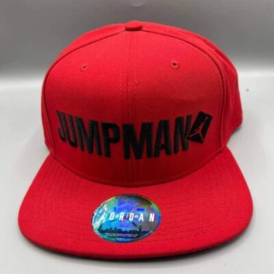 Gorra Air Jordan para hombre roja bordada Jumpman Script gorra trasera a presión para hombre Foto 1 de 4