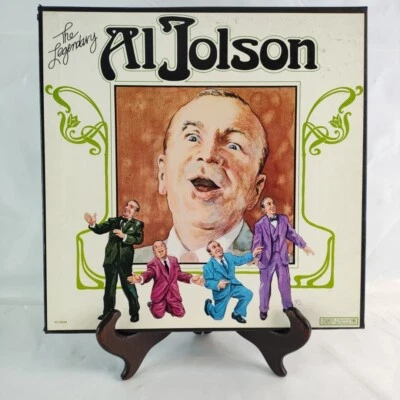 Al Jolson The Legendary Vinyl 3 Records Album Set Retro Music Man Cave Gift Vtg - Image 1 of 4