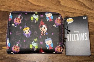 Funko Pop Wallet Disney Villains Maleficent Cruella Evil Queen Lady Tremaine NEW - Picture 1 of 3