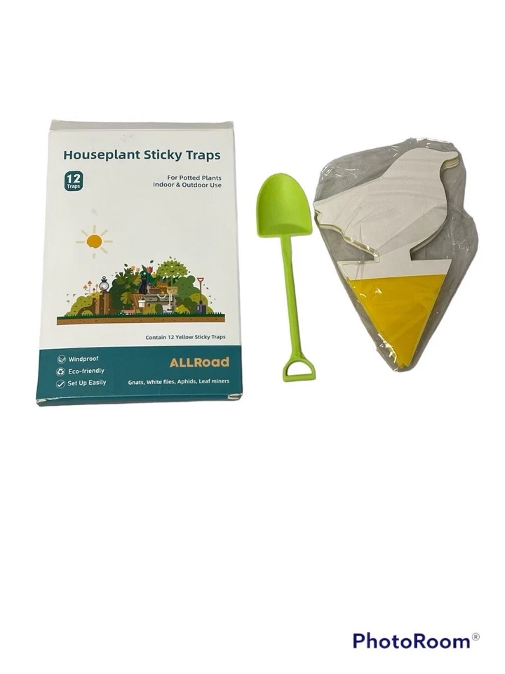 Trampas adhesivas para plantas de interior en forma de pájaro para plantas en macetas de interior y exterior - AllRoad Foto 1 de 2