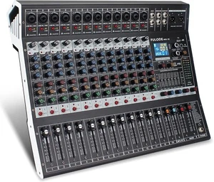 QST Audio Mixer 12 Channel DJ Equipment with Bluetooth USB Console Sound Board - Picture 1 of 9