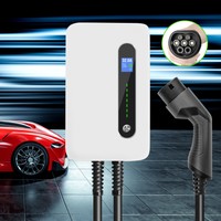 EV Charging station 32Amp Type2 EVSE WALLBOX 6.1M CABLE Home Charger for PHEV