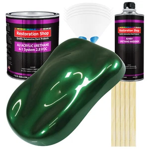 Restoration Shop British Racing Green Met Acrylic Urethane Gallon Kit Auto Paint - Picture 1 of 5