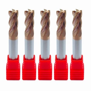 5 Stück HRC55 Spitzendurchmesser 8 mm 4 Flöten Schaftfräser CNC Fräsereinsatz - Bild 1 von 7