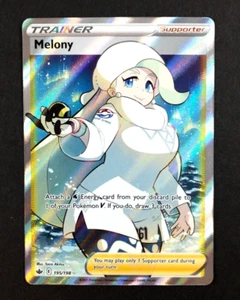 Pokémon TCG Melony Chilling Reign 195/198 Holo Full Art NM - Picture 1 of 2