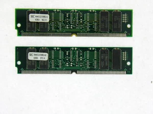 2x 8MB 72-Pin 60ns EDO Non-Parity 2Mx32 RAM SIMM KMM5322104BKU-6 - Picture 1 of 2