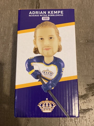 Adrian Kempe Los Angeles Kings Reverse Retro Bobblehead Bobble Head - New Cover