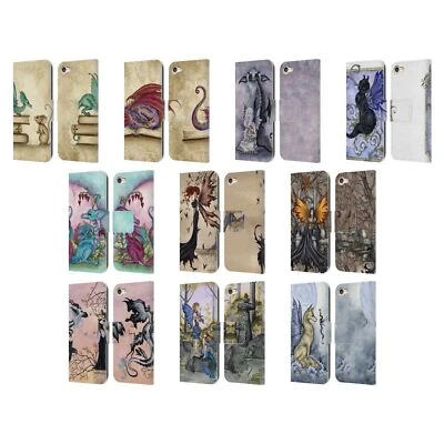 OFFICIAL AMY BROWN FOLKLORE LEATHER BOOK CASE FOR APPLE iPOD TOUCH MP3 - Image 1 of 4