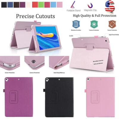Flip Leather Case Cover For iPad 2nd/3rd/4th Generation 10.2"/9.7"Air 11"2024 M2 - Image 1 of 4