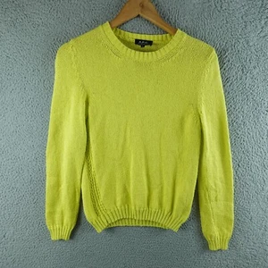 APC Womens Jumper Small Yellow Knit Pullover Casual Heavy Sweater A.P.C - Picture 1 of 8