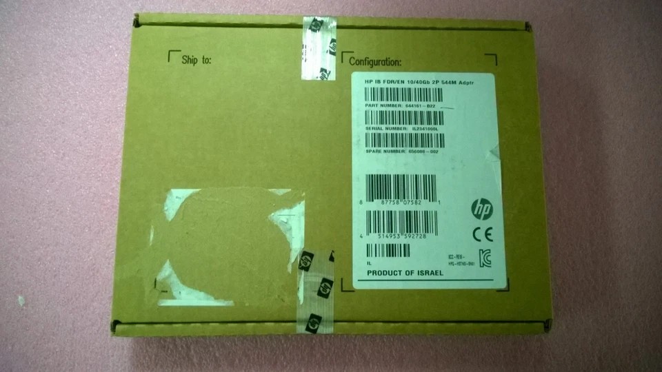 HP 644161-B22 IB FDR/EN 10/40GB 2P 544M ADPTR SP# 656088-002 - Image 1 of 1