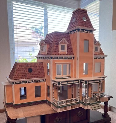 Victorian Dollhouse – Customized 1:12 Scale Norcross Manor Kit In-Progress Build - Image 1 of 4