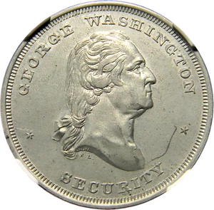 Token de etiqueta de perro de seguridad Thomas Elder 1917 con troquel R Lovett NGC MS 62 (24-10) - Imagen 1 de 4