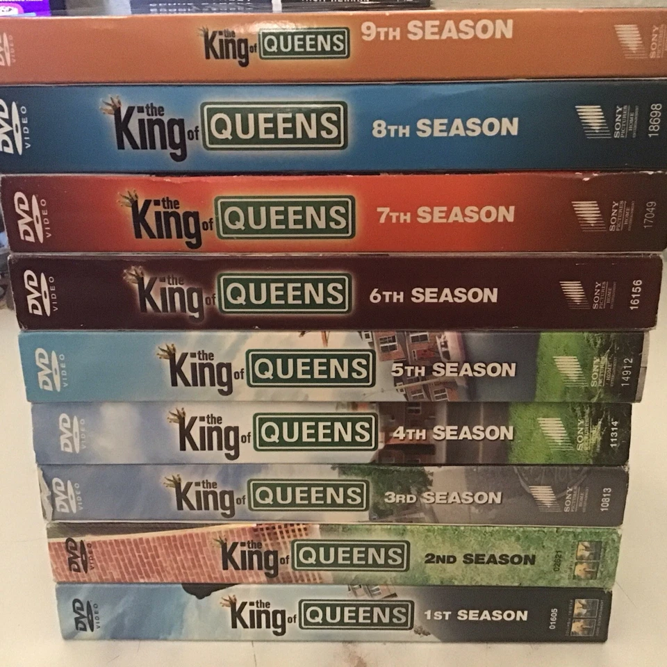 Lot 9 King of Queens DVD series seasons 1 2 3 4 5 6 7 8 9 Complete Foto 1 de 1