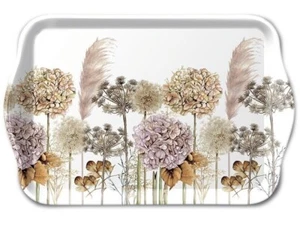 Tablett, Tray DRIED FLOWERS 13x21cm Ambiente | Boho, Hortensien - Bild 1 von 1