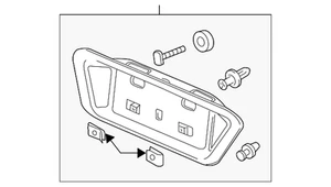 Genuine Honda License Pocket 74890-SDA-A01ZF - Picture 1 of 2