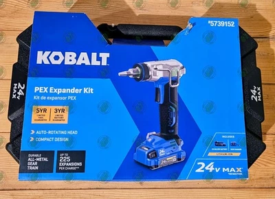 Kobalt Pex Expander Kit #5739152, Model #KPE 1024A-03 Includes Battery & Charger - Image 1 of 4