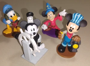 Disney PVC Cake Topper Figures Steamboat Mickey Wreath Donald Duck Fantasia - Picture 1 of 10