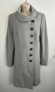 Abrigo Next Tall gris claro 80 % lana para mujer UK 18 T - Imagen 1 de 14