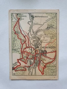 Ansichtskarte Orientierungskarte Meiningen Spaziergänge /25 - Bild 1 von 2
