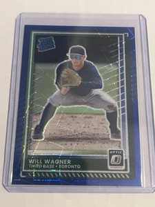 2025 Donruss Optic Blue Velocity Will Wagner RATED ROOKIE #71 - Blue Jays - Bild 1 von 6