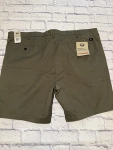 Pantalones Cortos Chinos Dockers Grande y Alto Talla 48 Verde Oliva Modernos Frente Plano, Nuevos con Etiquetas - Imagen 1 de 6