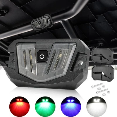 For Polaris RZR XP 4 1000 Turbo RZR 900 White& RGB LED Dome Light Roll Bar Mount - Image 1 of 4