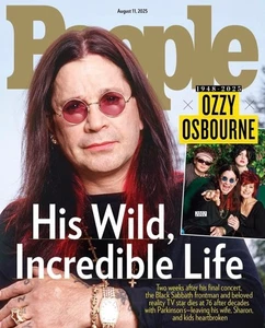 OZZY OSBOURNE - PEOPLE MAGAZINE - AUGUST 2025 - BRAND NEW - Picture 1 of 1