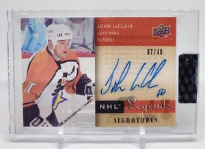 2021-22 Upper Deck Clear Cut John LeClair NHL Legends #'D 07/49 #L-JL - Picture 1 of 2
