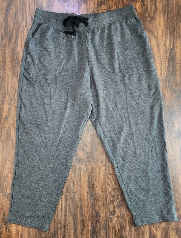 Nuevo con etiquetas Para mujeres Cuddl Duds Lounge Tejido Suave Cordón Jogger con Bolsillos, Gris PXL Foto 1 de 4