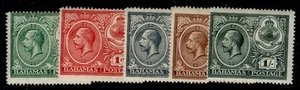 BAHAMAS GV SG106-110, 1920 peace celebration set, M MINT. Cat £22. - Picture 1 of 1