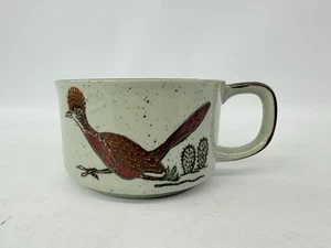 Tazza tazza vintage Otagiri Roadrunner uccellino gres maculato deserto cactus 12 oz - Foto 1 di 16