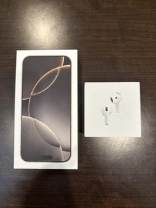 Puste pudełko OEM na iPhone 16 PRO MAX i AirPods Aktywna redukcja szumów - Zdjęcie 1 z 3