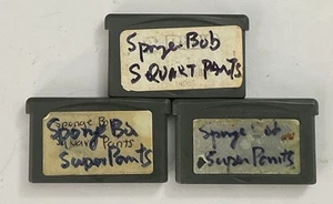 3 x GBA Spongebob Squarepants SuperSponge (no front label) - Picture 1 of 3