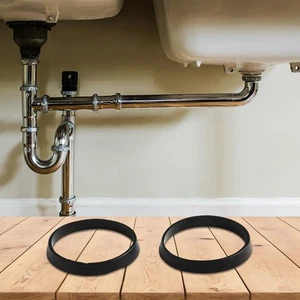 Nachhaltiger Einsatz mit 30er Set schwarzen Gummischeiben für Sanitärbedarf - Picture 1 of 12