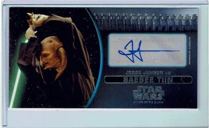 Star Wars Attack Of The Clones 3D Autograph Jesse Jensen as Saesee Tiin #20/25 - Picture 1 of 2