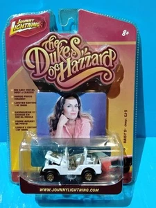 2007 JOHNNY LIGHTNING DAISY'S JEEP CJ-5 #618 WHITE THE DUKES OF HAZZARD LIMITED - Picture 1 of 8