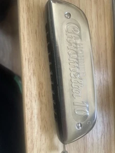 Hohner Chrometta 10, Harmonica - Free US Shipping! Harp C Key with Case - Picture 1 of 5