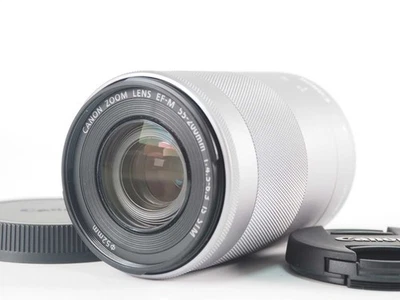 Lente Canon EF-M 55-200mm f/4.5-6.3 IS STM prata para montagem EF-M [Top Mint] #Z5465 - Imagem 1 de 4