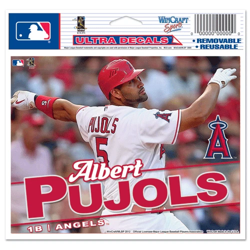 ALBERT PUJOLS ANAHEIM ANGELS ~ Auto Car Window 5x6 Color Ultra Decal ~ New! - Image 1 of 1