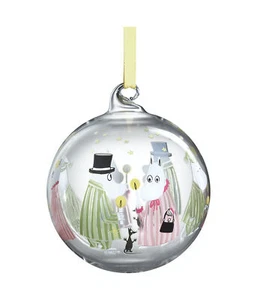 Mumin Weihnachtskugel Schlafanzug 9 cm - Bild 1 von 3