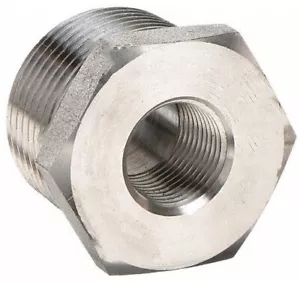 (Ships Fast) 1" x 1/2" Forged 316 Stainless Steel NPT Hex Bushing | 3000 3M - Picture 1 of 5