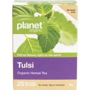 Planet Organic Tulsi Herbal Tea Bags 25 Pack - Picture 1 of 4