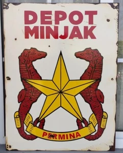 PERTAMINA vintage sign, Early After Indonesia Get Freedom From colonial country - Picture 1 of 12