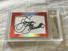 Jennifer Love Hewitt Scott Wolf 2017 Leaf Masterpiece Cut Signature card 1/1 JSA