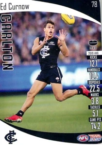 2020 CARLTON BLUES AFL Card ED CURNOW Teamcoach - Bild 1 von 2