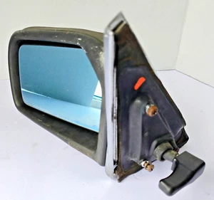 OEM 1977-85 Mercedes 300D W123 Manual Lever Door Driver Left Side Mirror Chrome - Picture 1 of 9