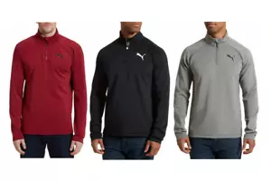 Suéter activo para hombre Puma 1⁄4 con cremallera con tela elástica y absorbente de humedad - Imagen 1 de 10