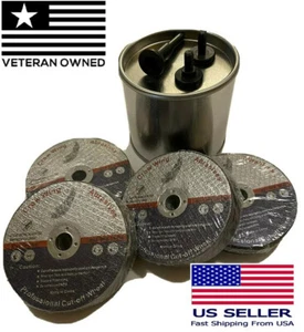 3” Steel Metal Cut-off Wheels 1/16” Thin 3/8" Arbor 40 Pack W Mounting Mandrel - Picture 1 of 8